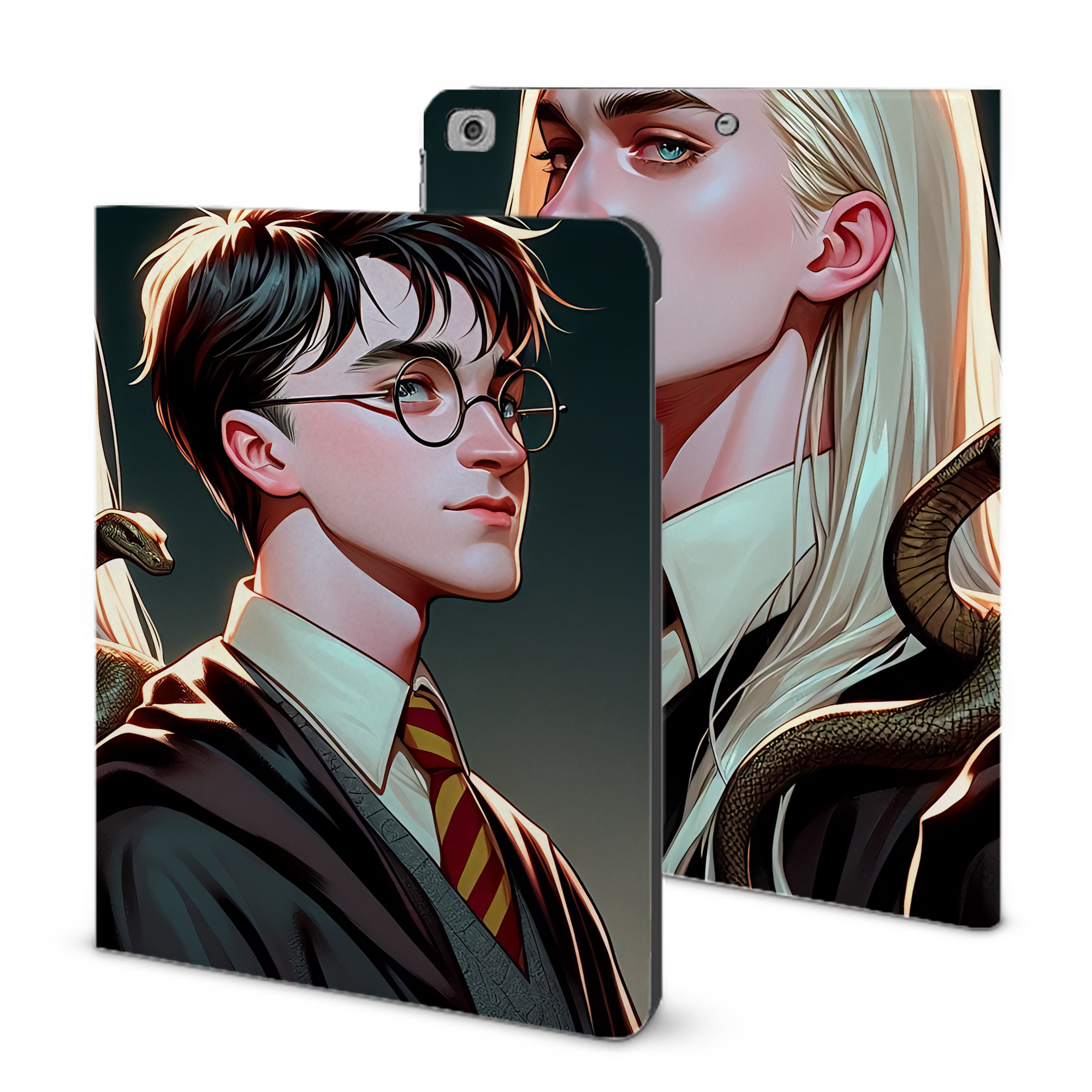 （画像用） Harry Potter ハリー・ポッターシリーズ IPad ケース ブック型 PUレザー TPU 耐衝撃 軽量 薄型 ペン収納なし 全面保護 IPad 各モデル対応